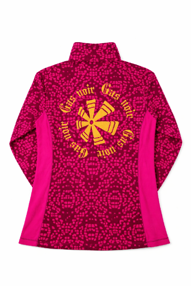 Magenta Baroque Quarter-Zip Fleece