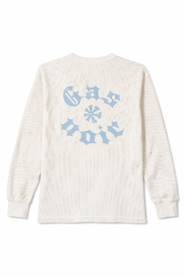 Gas Noir Cream Waffle Longsleeve