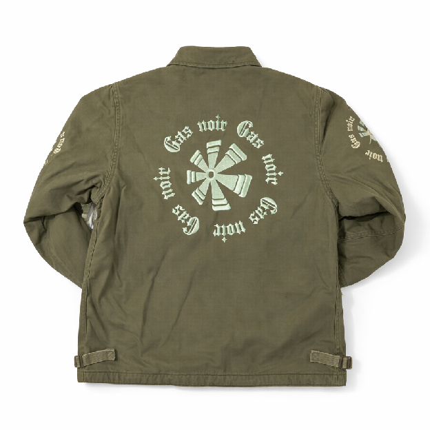 Gas Noir Olive Deck Crest Jacket