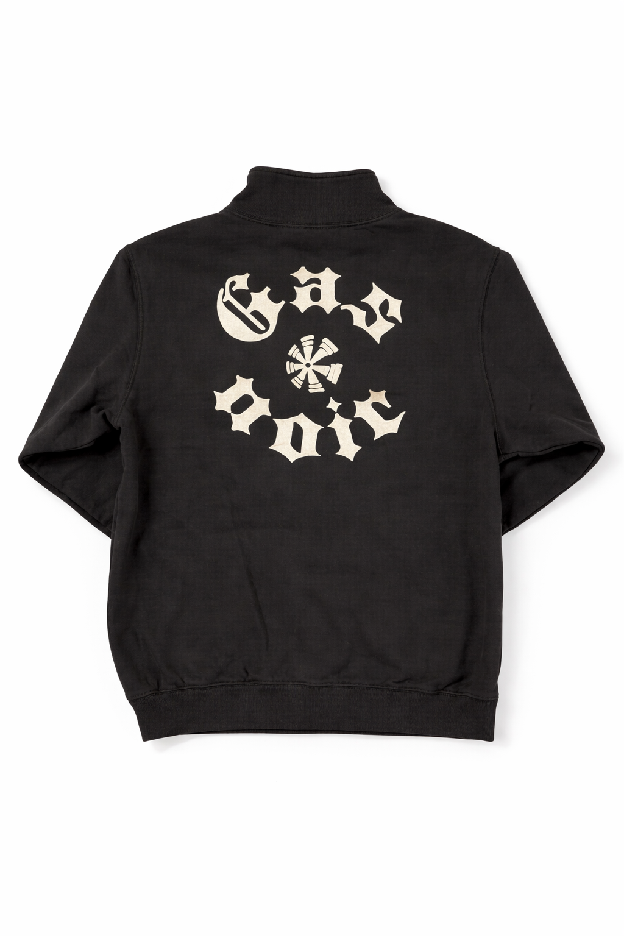 Gas Noir x Corvette Black Quarter-Zip