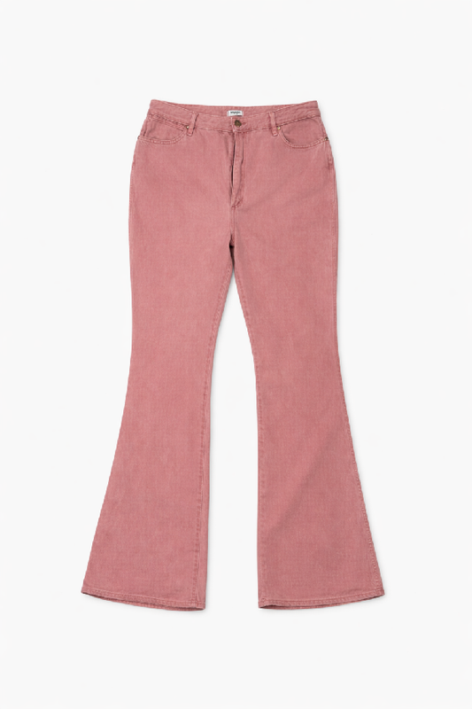Rose Corduroy Flare Pants