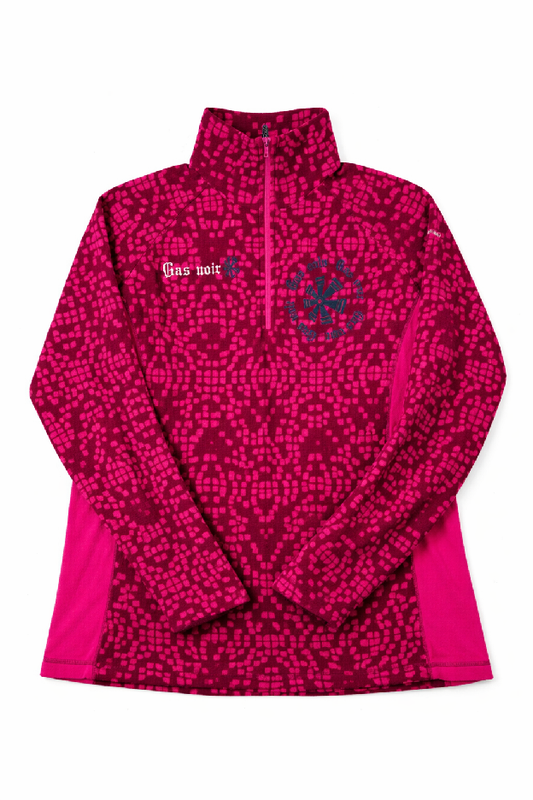 Magenta Baroque Quarter-Zip Fleece