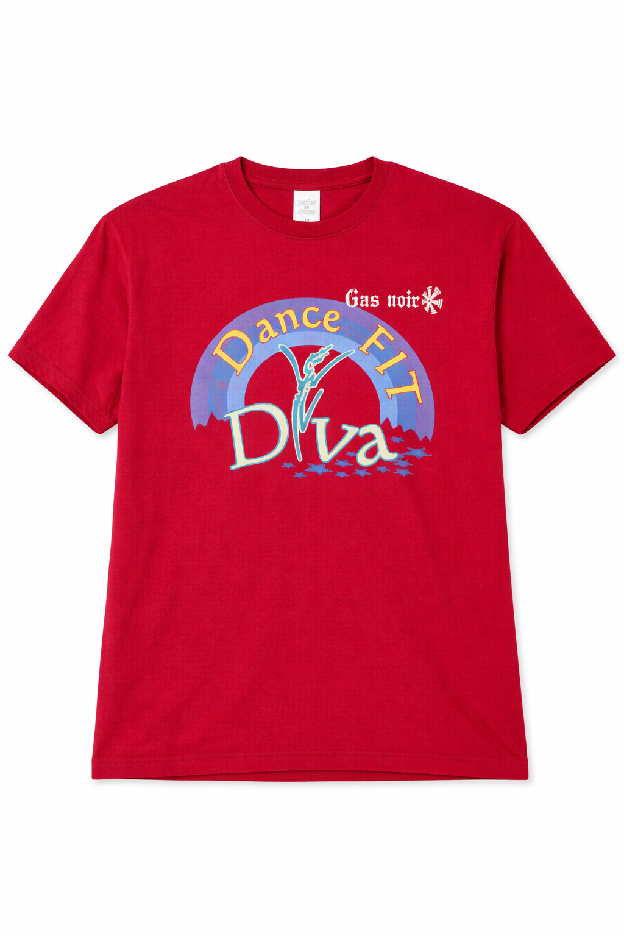 Dance Fit Diva Reworked Tee — Red