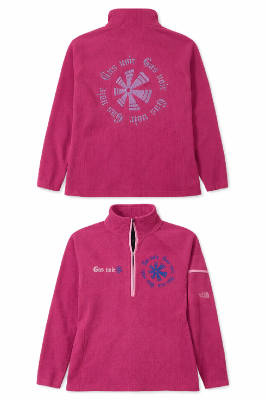 Gas Noir Magenta Quarter-Zip Fleece