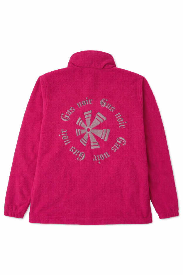 Gas Noir Magenta Quarter-Zip Fleece