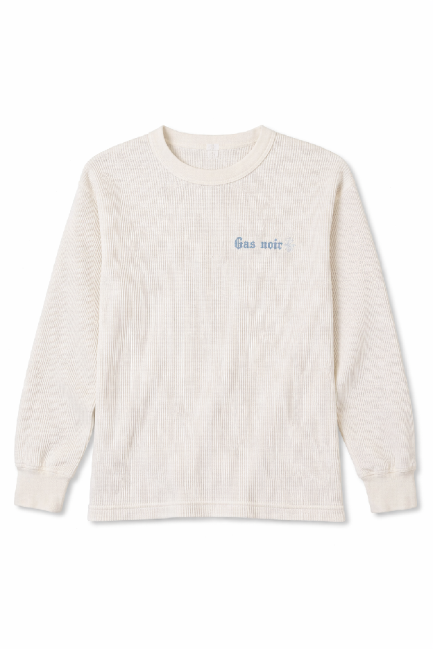 Gas Noir Cream Waffle Longsleeve