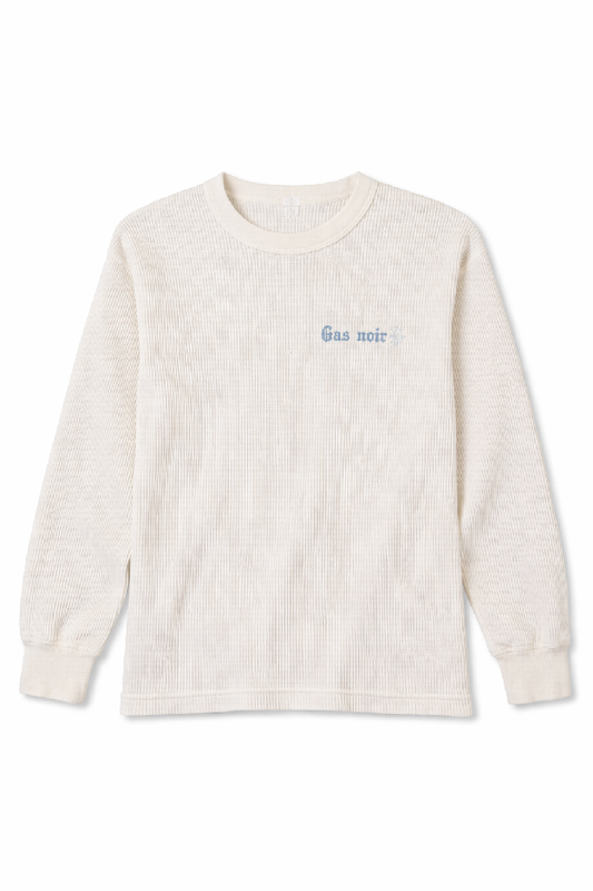 Gas Noir Cream Waffle Longsleeve
