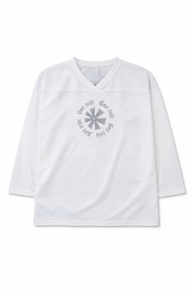 Gas Noir Mesh Hockey Jersey — White