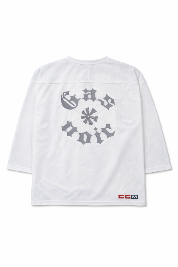 Gas Noir Mesh Hockey Jersey — White