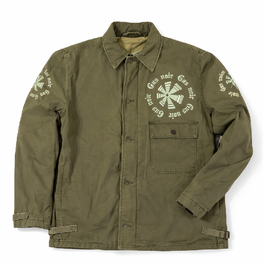 Gas Noir Olive Deck Crest Jacket